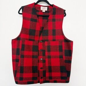 Vintage Filson Mackinaw Plaid Wool Vest 46